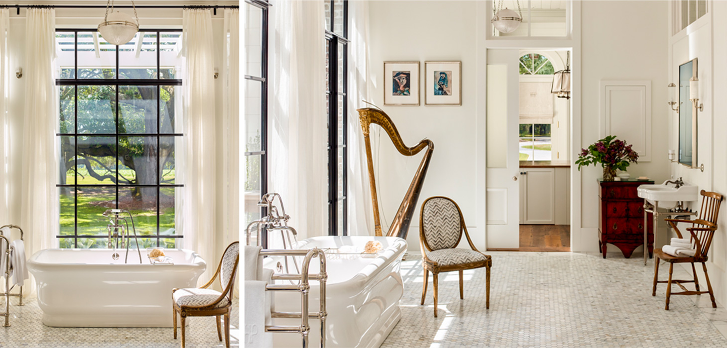 southern stately home bathrooms